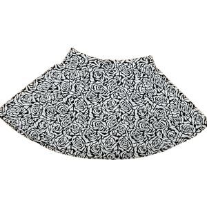 Rose Floral Mini Skater Skirt Whimsigoth Fairy Goth Mod Cottage Core Rave Size S